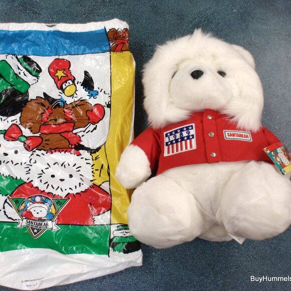 1989 Hudson Christmas Santa Bear Explorer With Bag & Gore-tex Jacket - GIFT! - Picture 1 of 6